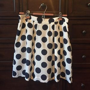 Jcrew Polka Dot Skirt